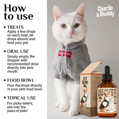 Hemp Oil for Dogs &amp; Cats Hip &amp; Joint &amp; Skin Support