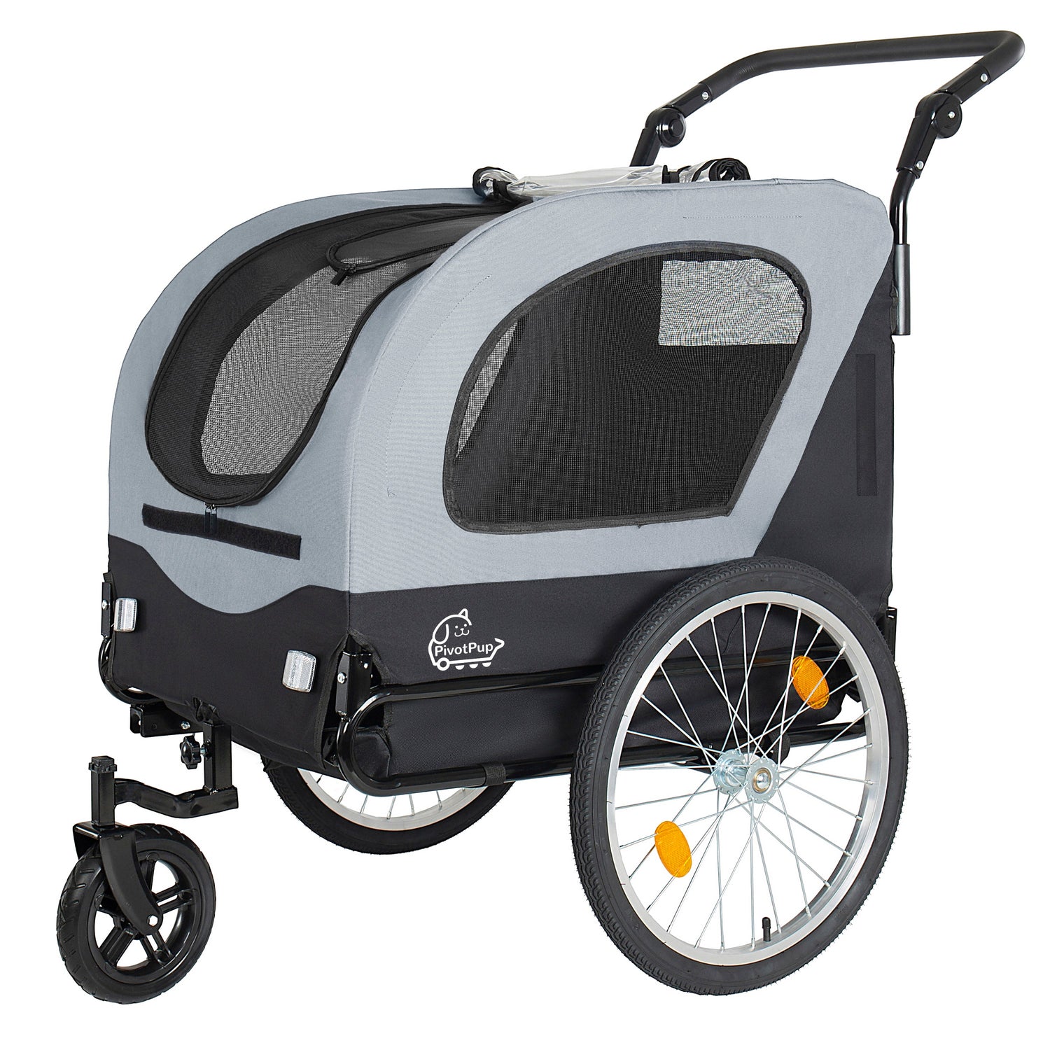 2-in-1 Bike Trailer &amp; Pet Stroller for Dogs up to 110lbs
