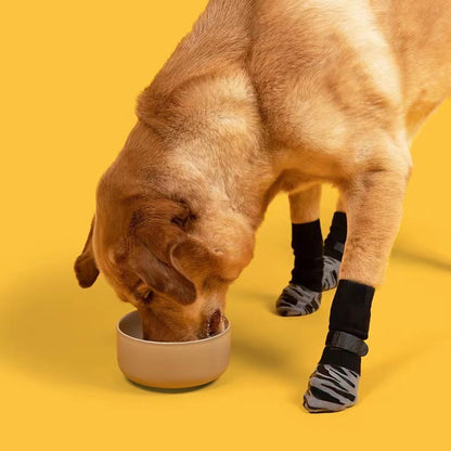 Dog &amp; Cat Waterproof Sock Shoes 4-Pack — 2 Patterns, Sizes XS–XL