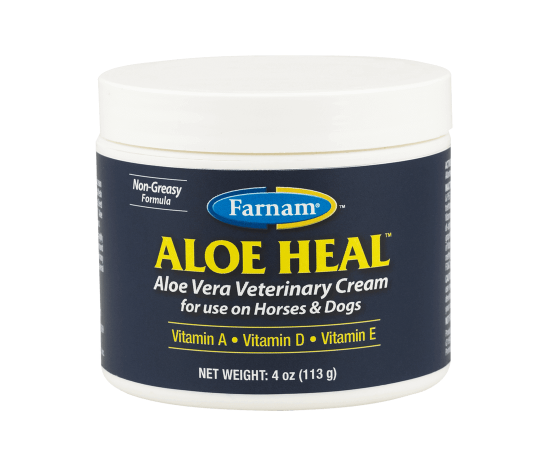 Farnam Aloe Heal Veterinary Cream 4 oz. Horses Dogs Wound Care Aloe Vera Healing