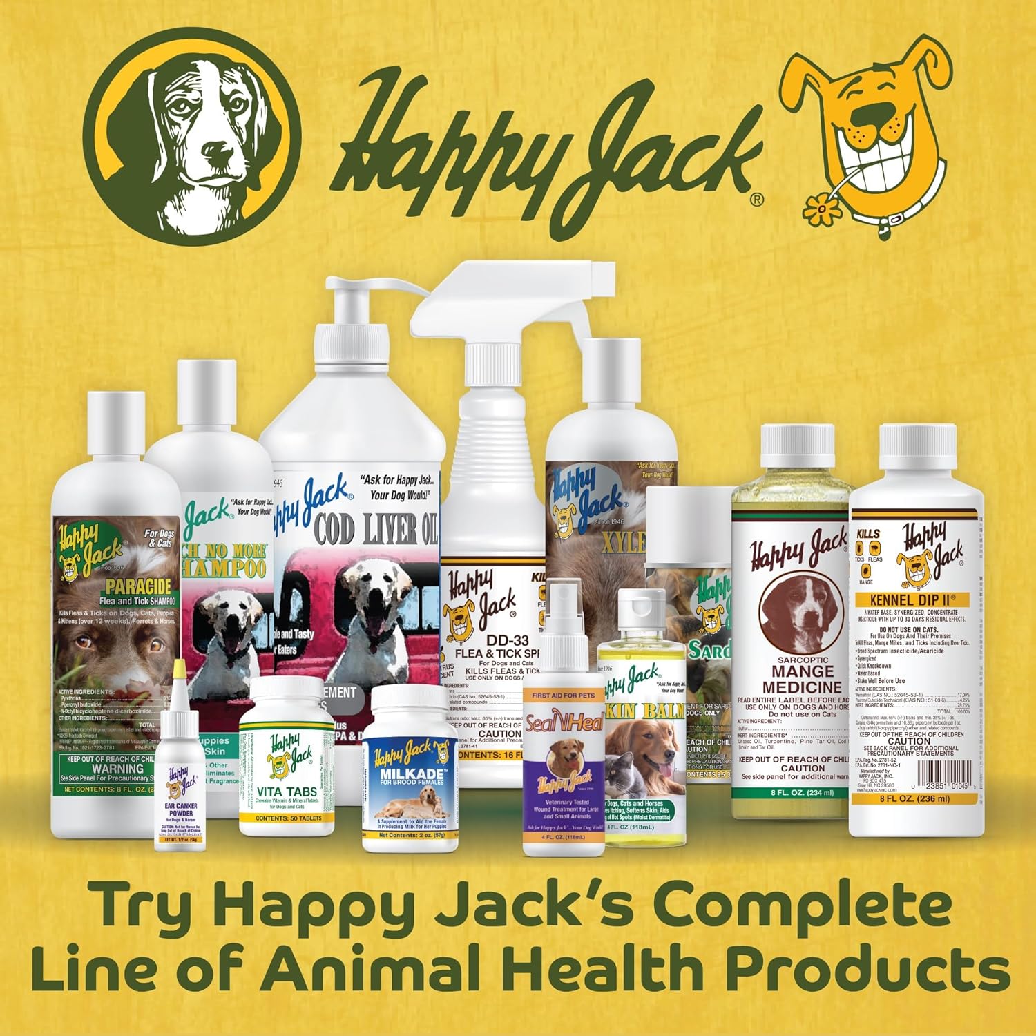 Happy Jack Skin Balm Aerosol For Dogs Cats &amp; Horses 6 oz.
