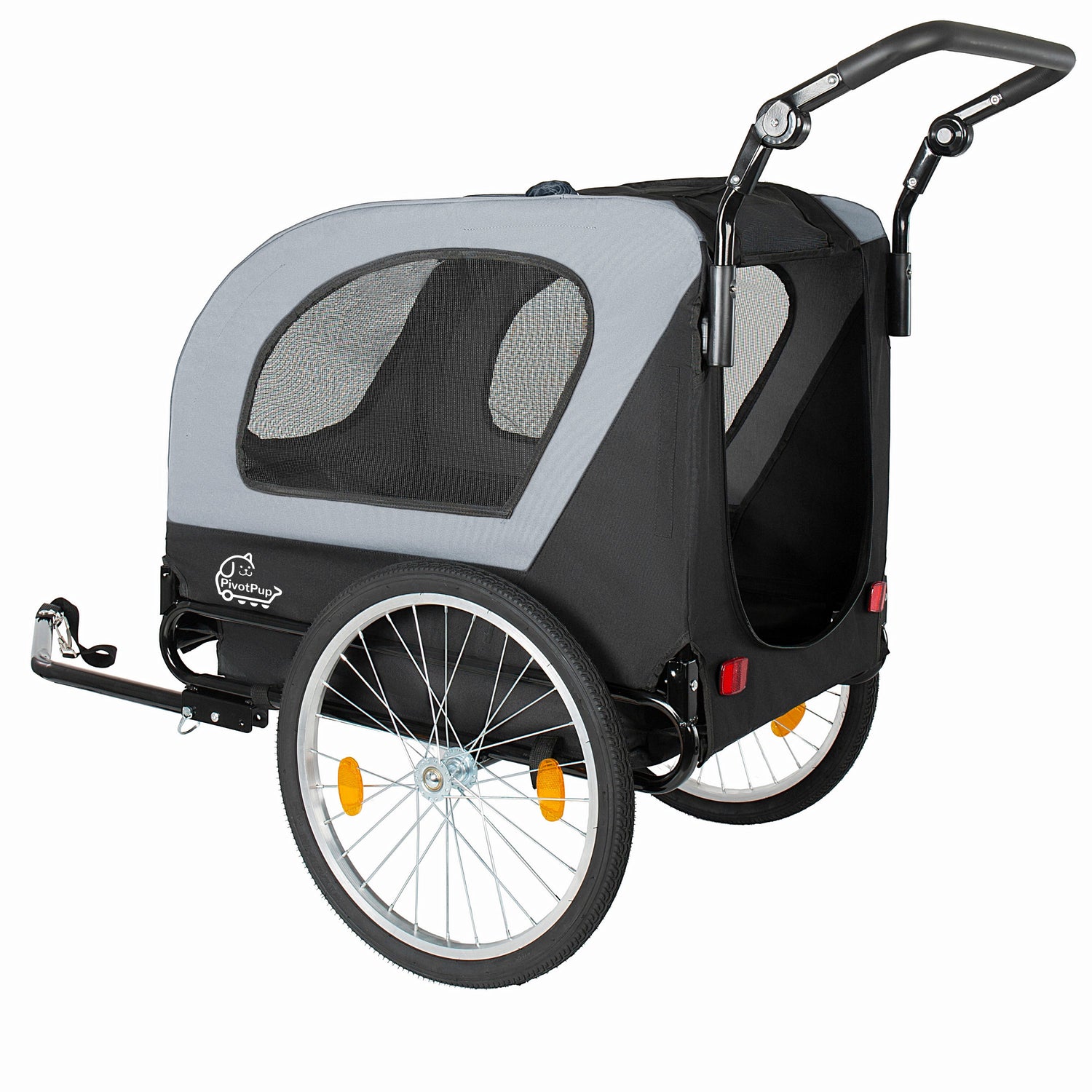 2-in-1 Bike Trailer &amp; Pet Stroller for Dogs up to 110lbs