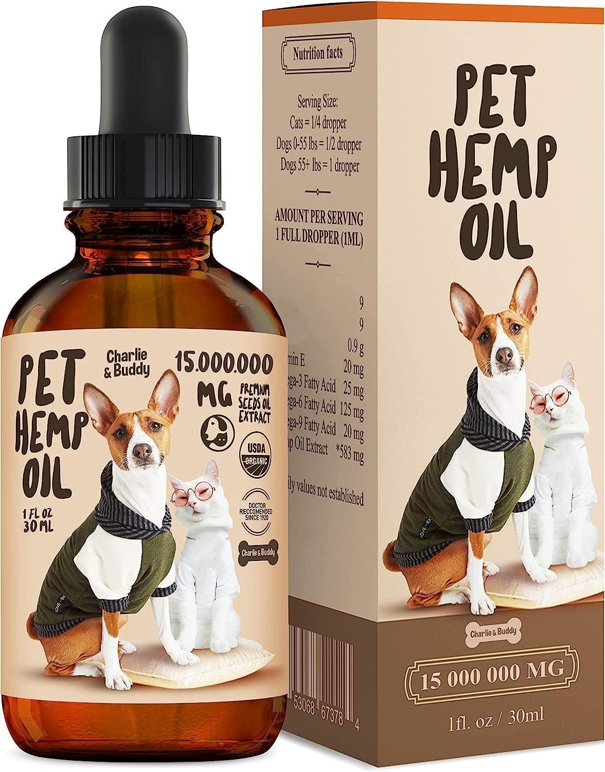 Hemp Oil for Dogs &amp; Cats Hip &amp; Joint &amp; Skin Support