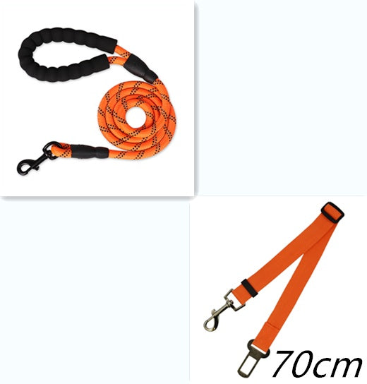 Reflective Dog Leash with Foam Handle — Single &amp; Set Options