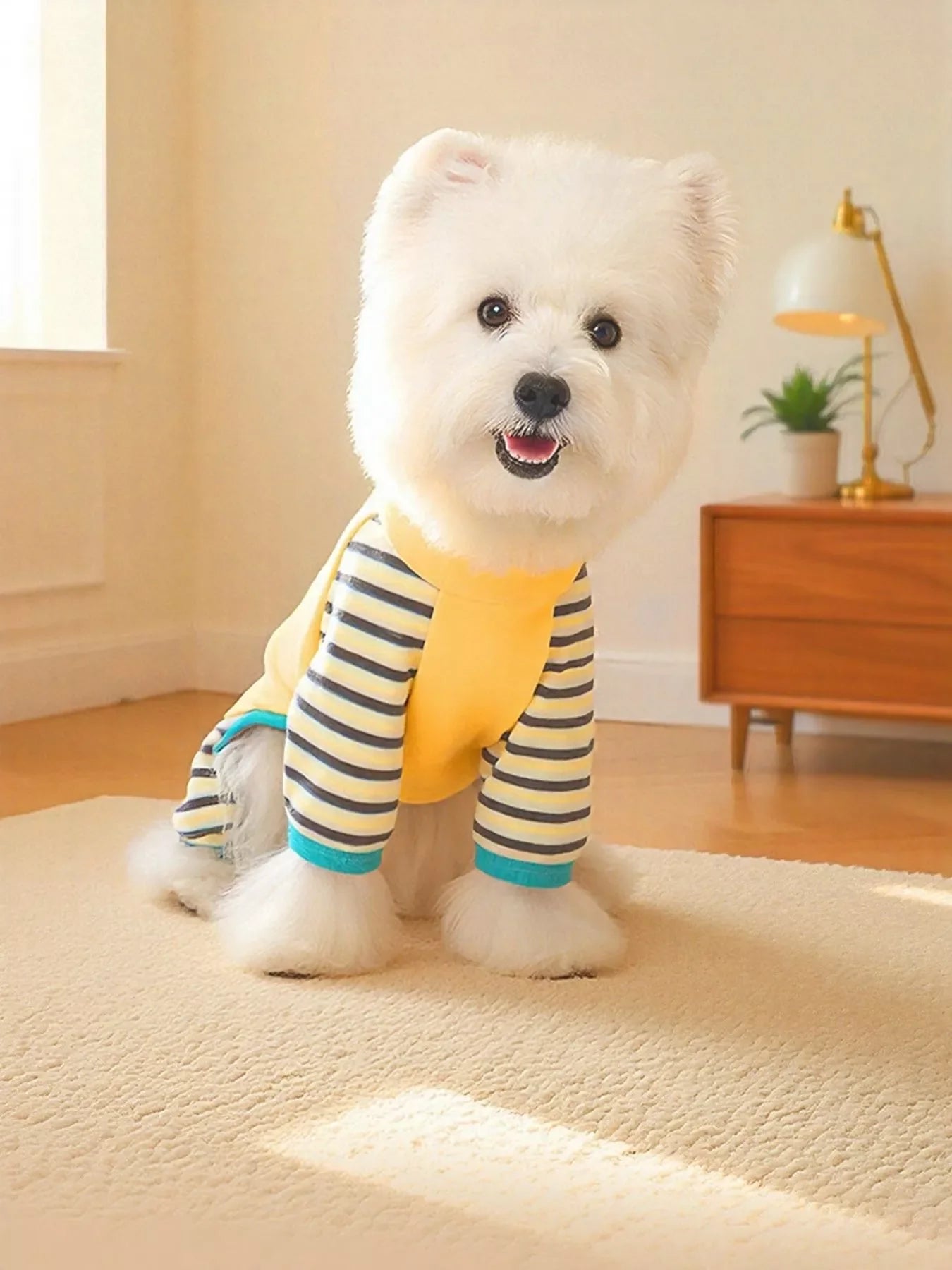 Striped Comfortable Pet Jumpsuit