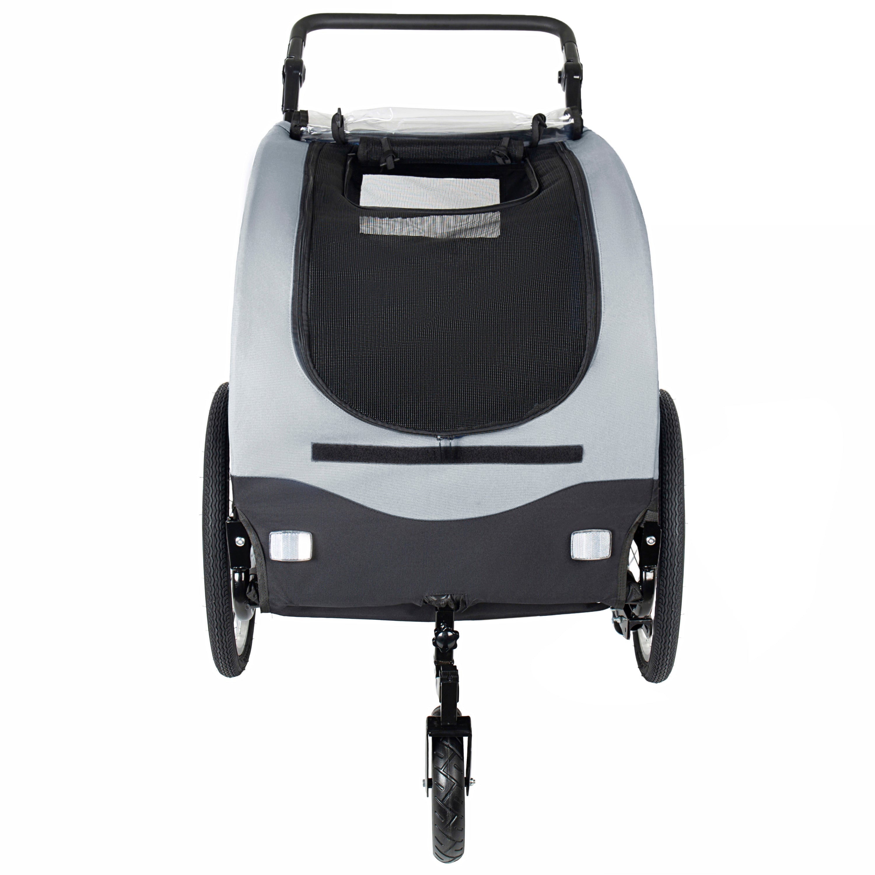 2-in-1 Bike Trailer &amp; Pet Stroller for Dogs up to 110lbs