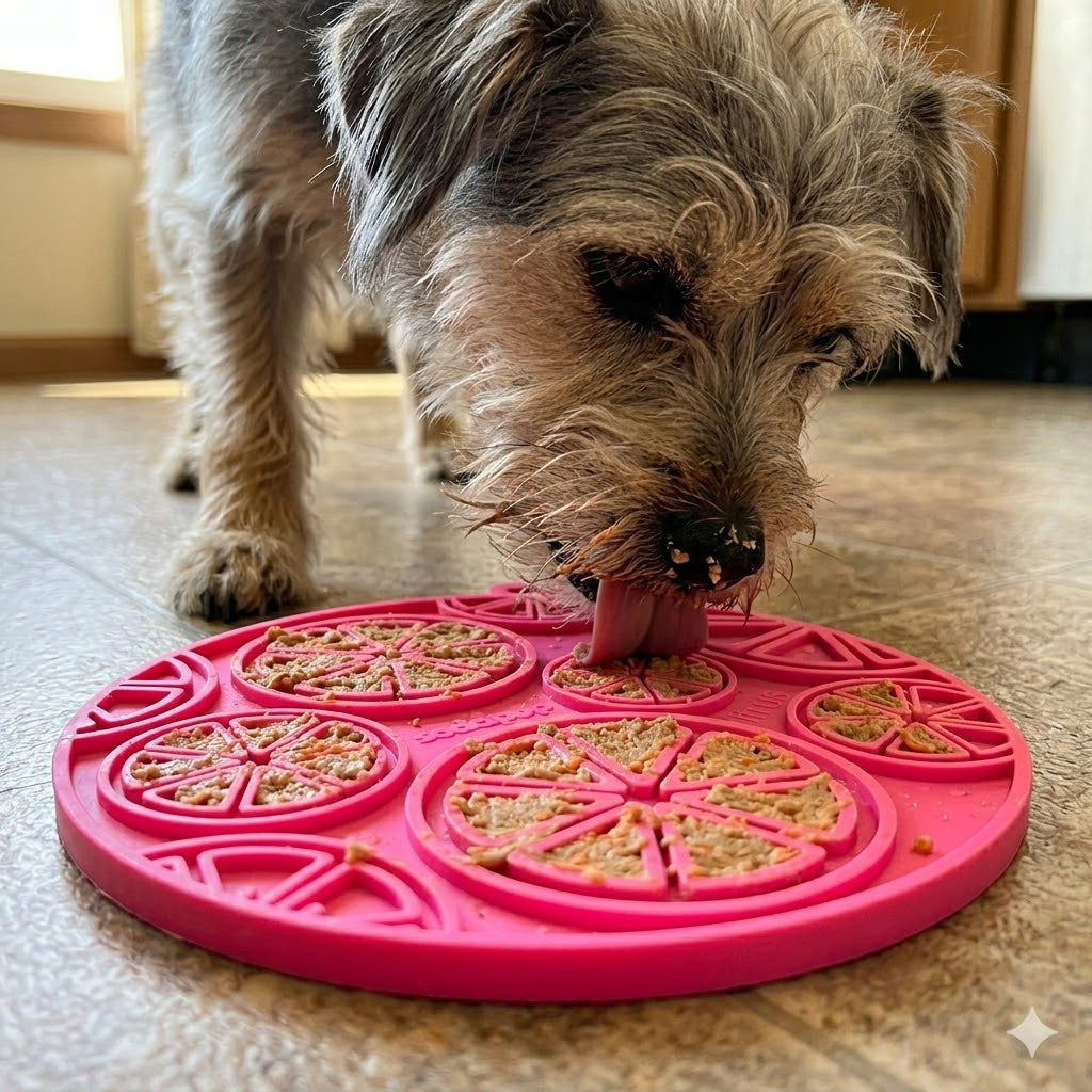 Citrus Design eMat - Enrichment Lick Mat For Dogs and Cats - with Suction Cups | USA Made