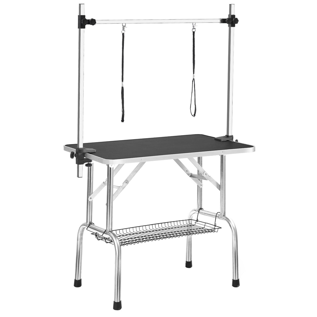 36" Professional Dog Pet Grooming Table Adjustable Heavy Duty Portable w/Arm &amp; Noose &amp; Mesh Tray