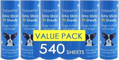 Extra Sticky Large Lint Roller Refills, 6.3&