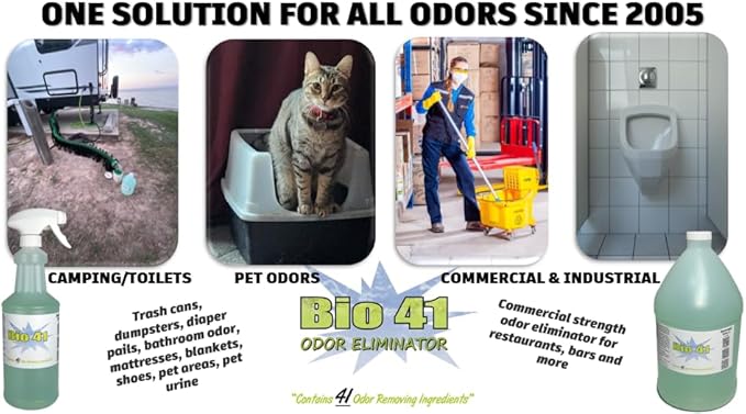 Odor Eliminator, Molecular Technology Since 2005 - Commercial, Industrial, Strong Pet &amp; Urine Odor Remover, Trash Can Deodorizer - 32 Ounce