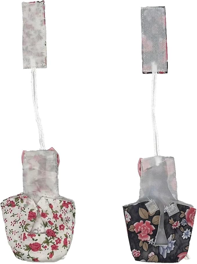 2 PCS Parrot Nappy Clothes Comfort Fit Pink&amp;Balck Parrot Nappy Clothes for Parrots Cockatiels