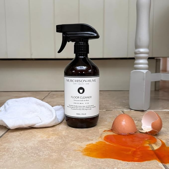 Murchison-Hume Natural Floor Cleaner Spray – Pet-Friendly, Non-Toxic, Plant-Based Formula for Hardwood, Tile &amp; Laminate – Streak-Free Shine, Fresh Scent – 17oz Bottle (2 Pack) Original Fig