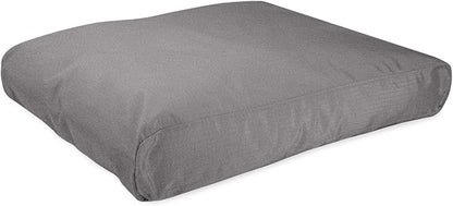K9 Ballistics Tough Rectangle Pillow Dog Bed - Removable Cover, Washable, Durable &amp; Water Resistant Bed for Big Dogs, Size: Large (40"x34"), Light Gray Velvet