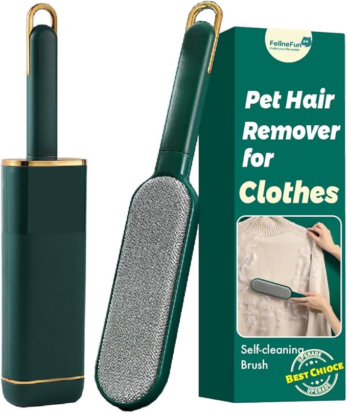 Pet Hair Remover for Clothes -Dog &amp; Cat Hair Remover for Clothes-Better Than Lint Rollers for Pet Hair, Lint Remover Brush, Lint from Clothing, Couch, Furniture, Bedding,Car