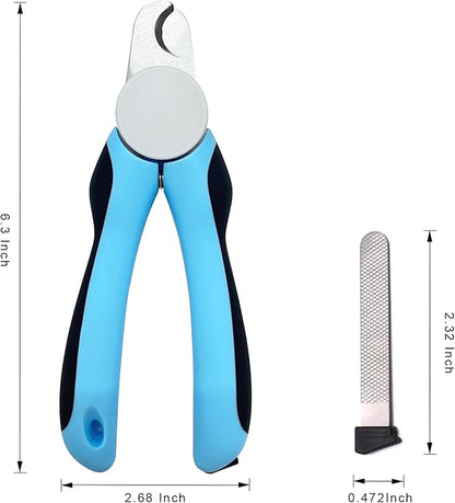 Cat &amp; Dog Nail Clipper and Trimmer with Safety Guard, Avoid Over Cutting Toenail, Equipped with Nail File - Professional Grooming Tool for Pets