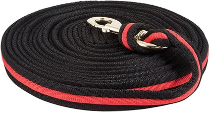 Dura-Tech Cushion Lunge Line for Horses | Stable Use &amp; Horse Training | Horse Lunge Line with Snap | Durable Horse Lead Rope | 30 Foot Length | Replaceable Brass Snap