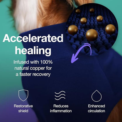 PupShield - Dog Surgery Recovery Suit Male and Female - All Dog Sizes - Easy to Use Anti Licking Design Breathable Comfortable - Spay &amp; Neuter Recovery Suit - Surgical Onesie - Cone Alternative