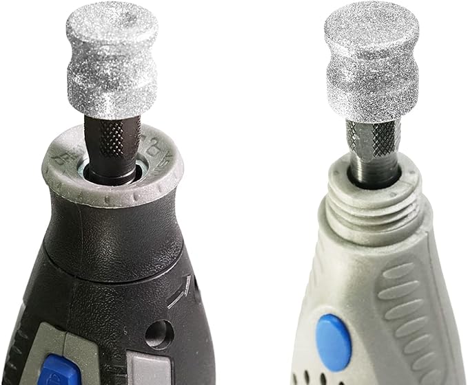 Jumbo Diamond Dremel Dog Nail Grinder Attachment, Diamond Dremel Bits Sanding Drums, Faster Dremel Diamond Bit for Dog Nails, 1/8&