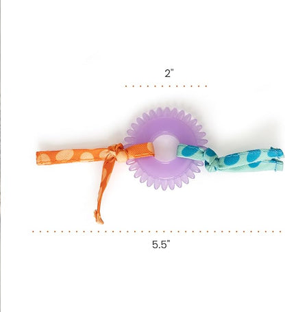 Catstages Kitty Chew Wheel, Dental Cat Toy with Catnip Oil, Teeth Cleaning, Healthy Chewing, Boredom Relief, Kicking &amp; Batting for Kittens and Adult Cats, Purple