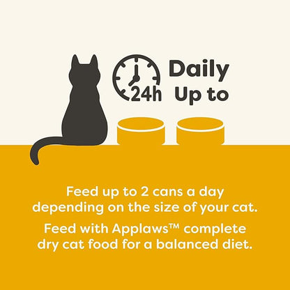 Applaws Natural Wet Cat Food in Broth, Limited Ingredient Canned Wet Cat Food, No Additives, Made with Natural Ingredients, Chicken Breast &amp; Tuna Fillet in Broth (24 x 2.47oz Cans)
