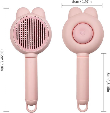 Zoocozy Cat Brush for Shedding, Dog Deshedding Brush, Pet Hair Removal Tool for Puppy Pitten(Pink)