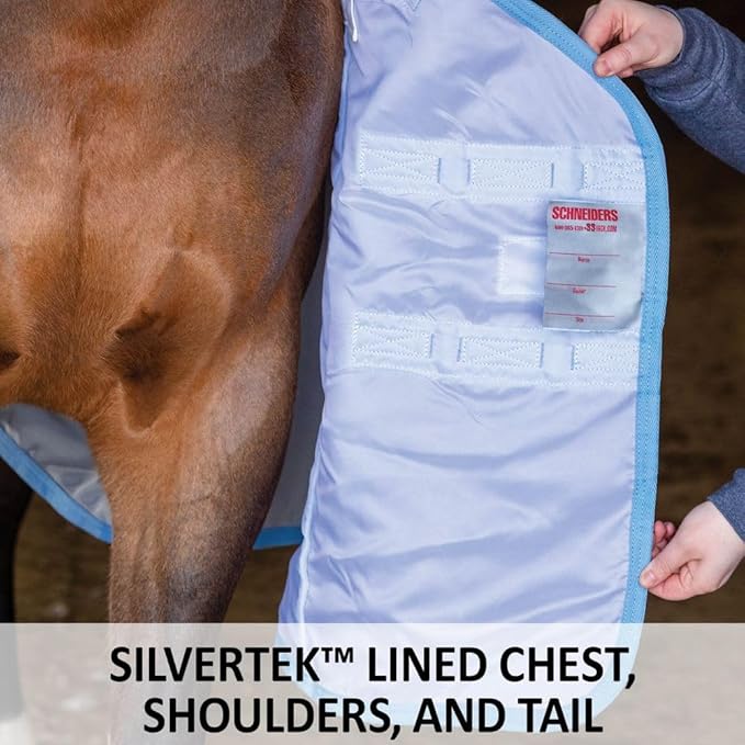 Schneiders Adjusta-Fit Mosquito Mesh Hybrid II Horse Fly Sheets | Ultimate Insect &amp; UV Protection for Equine Comfort