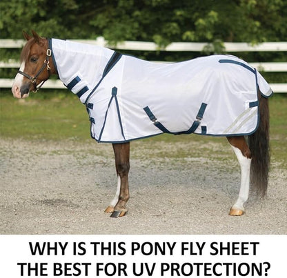 Schneiders Soft Interlock Mesh II Horse Fly Sheets | Superior UV &amp; Insect Protection | Versatile Euro Fit Option | Reflective Safety Design