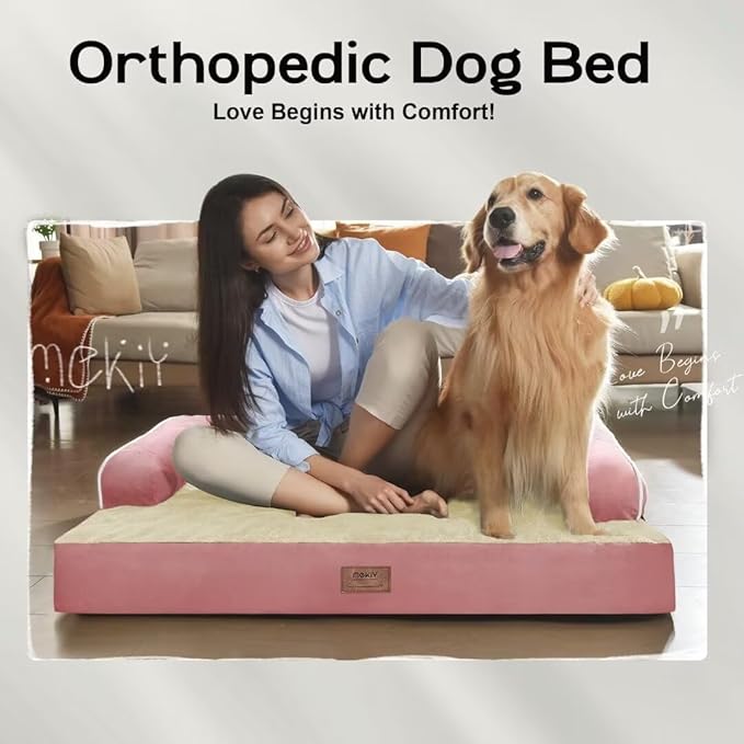 Small Dog Bed and Cat Sofa Waterproof Orthopedic Dog Beds for Small Dogs Cat Bed Comfy Pet Couch Sofa Beds with Washable Removable Cover &amp; Non-Slip Bottom