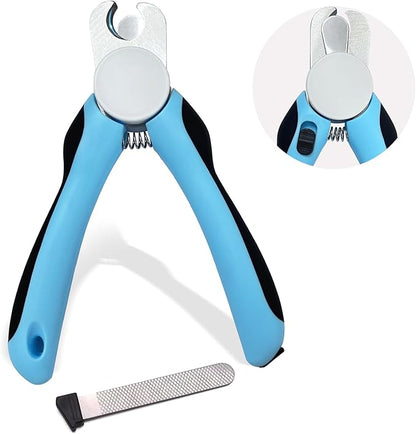 Cat &amp; Dog Nail Clipper and Trimmer with Safety Guard, Avoid Over Cutting Toenail, Equipped with Nail File - Professional Grooming Tool for Pets