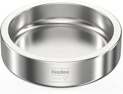 20oz Stainless Steel Cat Food &amp; Water Bowl - Double Walled 304 Stainless Steel Non-Slip Cat Dish | BPA-Free &amp; Dishwasher Safe for Indoor Cats