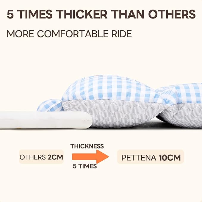 Stroller Cover for Pets, Removable &amp; Washable Dog Stroller Cushion, Cushion &amp; Cover for Dogs &amp; Cats, Blue