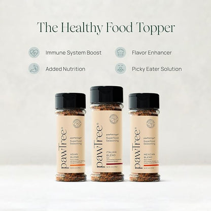 pawTree Healthy Food Toppers for Dogs &amp; Cats - Appetite Booster With Freeze-Dried Proteins. Delicious Pet Food Seasonings and Flavor Enhancer for Picky Eaters &amp; Appetite Stimulation