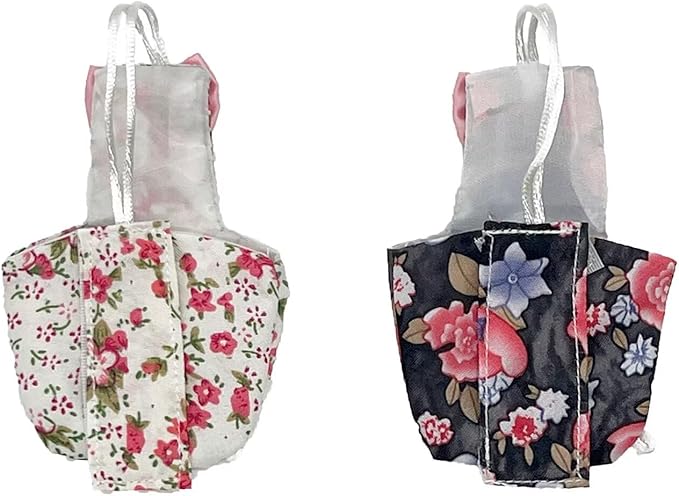 2 PCS Bird Diapers Flight Suite with Waterproof Inner Layer Pink&amp;Balck Urine Wet Suit for Other Small Birds