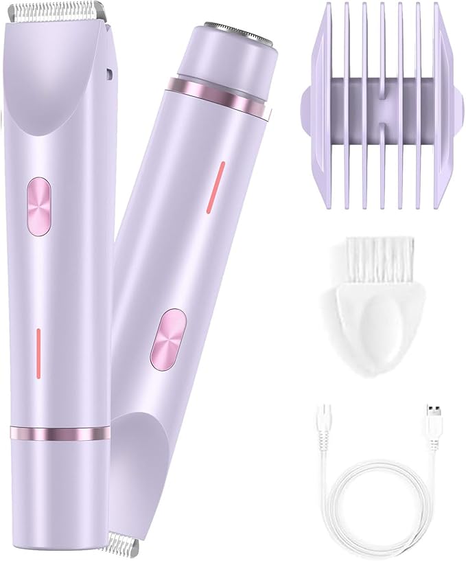 Bikini Trimmer for Women 2025 Upgrade Dual Head Shaver Women Ceramic Blades 2-in-1 Women&