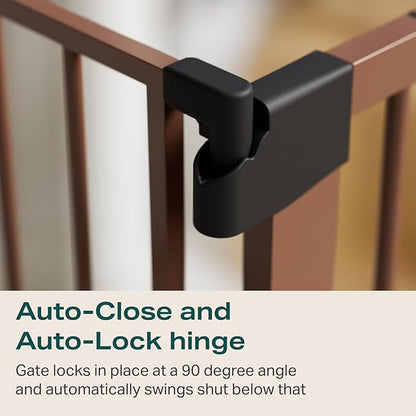 Cumbor 29.7-57" Extra Wide Baby Gate for Stairs, Mom&