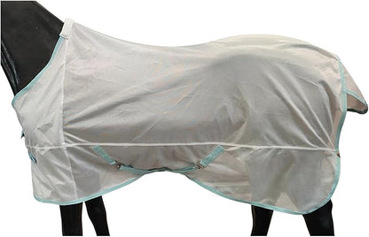 BARN &amp; STABLE Breathable and Tear-Resistant Horse Fly Sheet with UV Protection Equine Summer Sheet Horse Fly Blanket with Removable Web Leg Straps