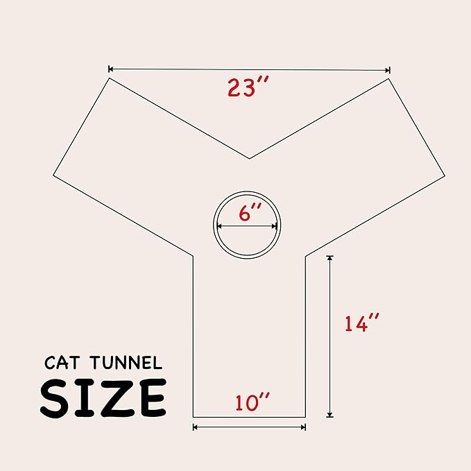 Tempcore 3 Way Collapsible Cat Tube Toys, Kitty Tunnel with Peek Hole Toy Ball, Black &amp; Rainbow