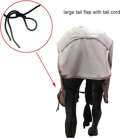BARN &amp; STABLE Breathable and UV Protective Tear-Resistant Mesh Horse Fly Sheet Comfy Equine Summer Sheet with Removable Web Leg Straps