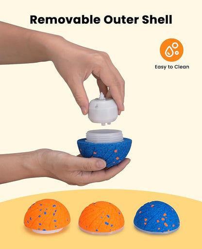 Smart Interactive Dog Balls, Automatic Moving Ball for Medium and Large Dogs, E-TPU New Material, Motion Activated Rolling &amp; Rotating Bouncy Toy for Dog Enrichment &amp; Stimulation