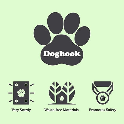 Canine Hitch- Secure Dog Leash Parking Mounted Indoor – Outdoor Wall Hook - Tie Out Stainless Steel Practical Lead Management for Home &amp; Business, Ultimate Strength 6 Packs