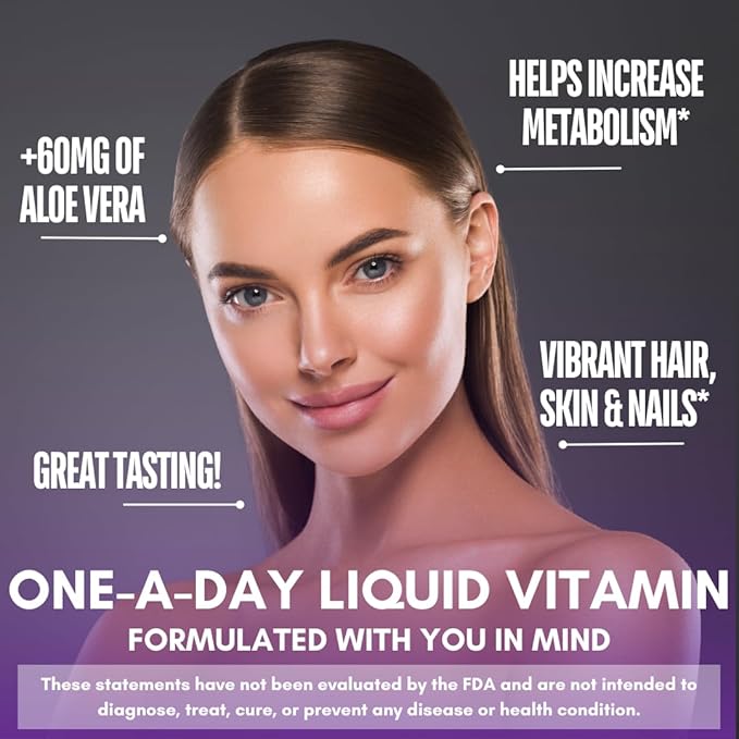 Maximum Strength Liquid Biotin Drops w/ 12,500 MCG – Best Vitamins for Fast Hair Growth, Reduced Hair Loss, Healthy Skin &amp; Strong Nails -5X More Potent Than Pills– Max Absorption, Vegan– 4oz, 30 Serv