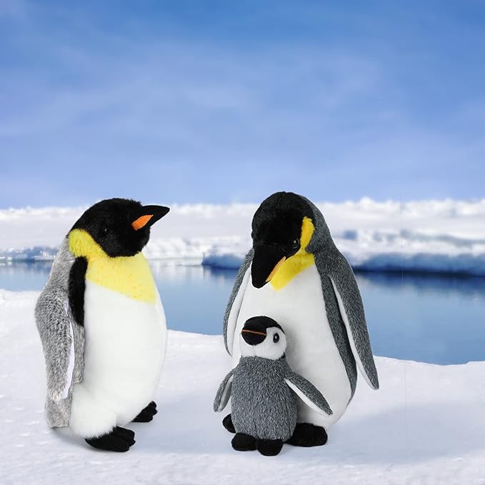 Penguin Plush Toy, 10" Stuffed Animal Small Plushie Doll, Soft Fluffy Like Real Penguin Hugging Toy - Present for Every Age &amp; Occasion