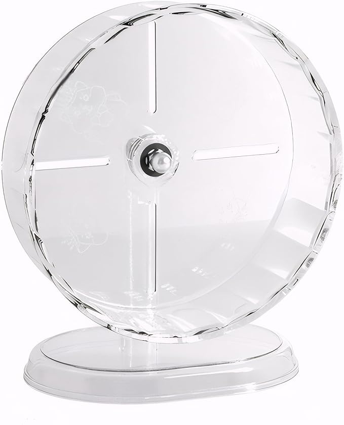 Silent Hamster Wheel – 9.5 Inch Syrian Hamster Running Wheel, Anti-Skid &amp; Height Adjustable, Easy to Clean (9.5inch)