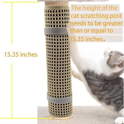 Cat Nail File Scratcher Wrapped Around a Cat Scratching Post, Cat Scratch Pad with 80 Aluminum Oxide Grit, Nail File for Cats Can Help to Trim Your Cat&