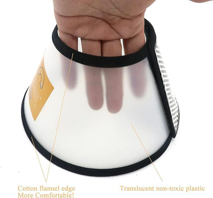 Plastic Pet Recovery Collars &amp; Cones for Dogs and Cats After Surgery Adjustable Dog Neck Cone Surgical Elizabeth E-Collar Prevent Biting and Stop Licking Wound (XL)