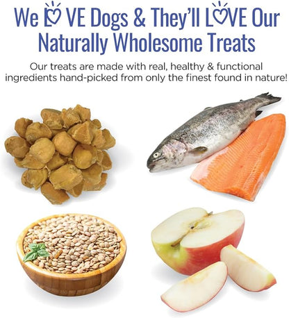 Smart Cookie All Natural Soft Dog Treats - Trout &amp; Apple - Healthy Dog Treats for Allergies, Sensitive Stomachs - Chewy, Grain Free, Human-Grade, Made in The USA - 5oz Bag