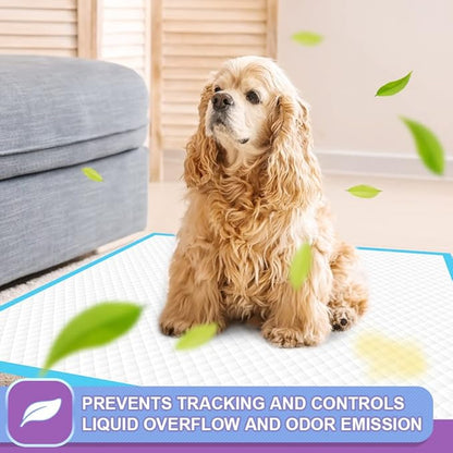 IMMCUTE Puppy Pee Pads 22"x23"-80Count | Dog Pee Training Pads Super Absorbent &amp; Leak-Proof | Disposable Pet Piddle and Potty Pads for Puppies | Dogs | Doggie| Cats | Rabbits