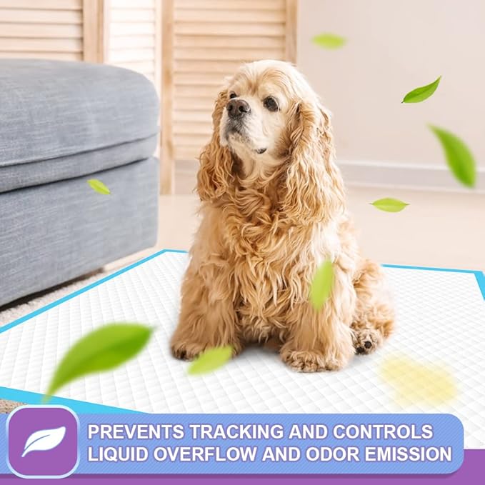 IMMCUTE Puppy Pee Pads 22"x23"-150 Count | Dog Pee Training Pads Super Absorbent &amp; Leak-Proof | Disposable Pet Piddle and Potty Pads for Puppies | Dogs | Doggie| Cats | Rabbits