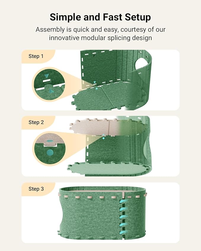 DownyPaws Cat House for Indoor Cats, Cat Bed Cave for Multiple &amp; Large Cats Up to 22 Lbs, Scratch Resistant Peekaboo Cat Caves, Foldable Tunnel Enclosed Bed, PeekaPurr, Forest
