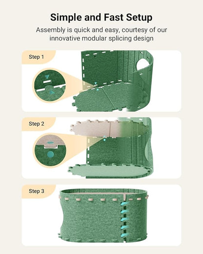 DownyPaws Cat House for Indoor Cats, Cat Bed Cave for Multiple &amp; Large Cats Up to 22 Lbs, Scratch Resistant Peekaboo Cat Caves, Foldable Tunnel Enclosed Bed, PeekaPurr, Forest